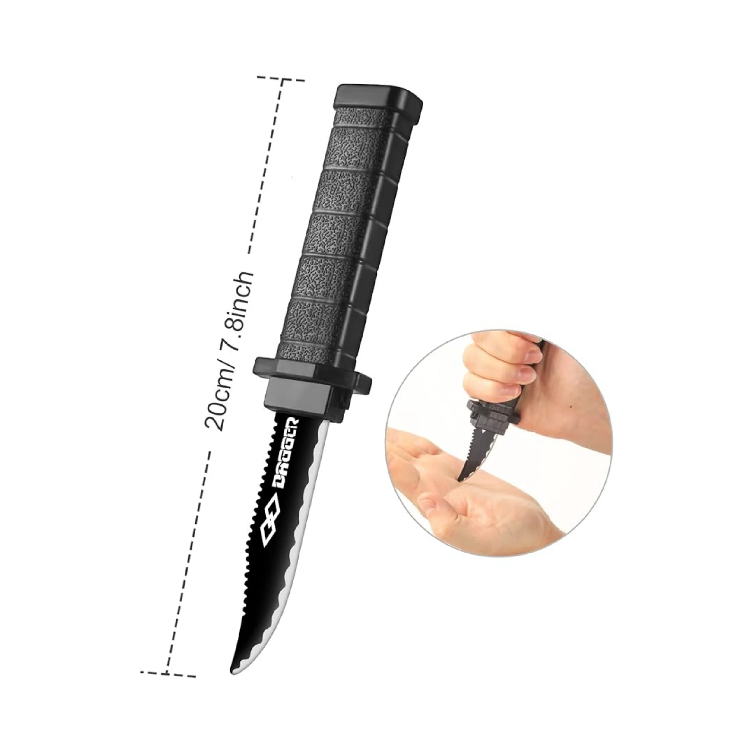 Realistic Scary Fake Knife with Prank Props, Halloween Christmas Party Trick Gift for Friends and Family