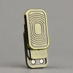 Latão Fidget Slider, Triplo Slide-Espiral, EDC