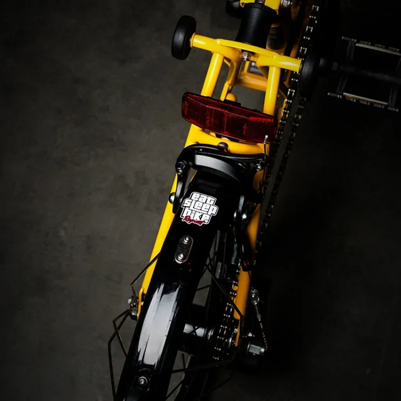 1PC 食べる睡眠乗りリピート自転車ステッカー防水マウンテンバイクヘッドチューブフォークパーソナライズされた装飾ロードバイクビニールデカール