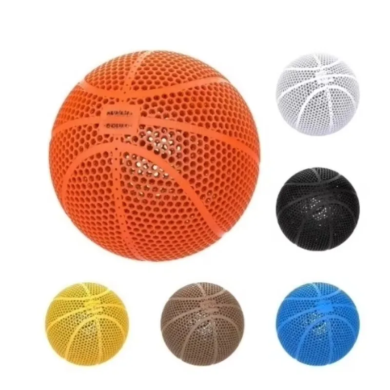 

3d Airless Basketball 3d Printed High Elastic Hollow Anti-strike Basketball Size Bouncy Basketball Ideal Indoor Outdoor Ball