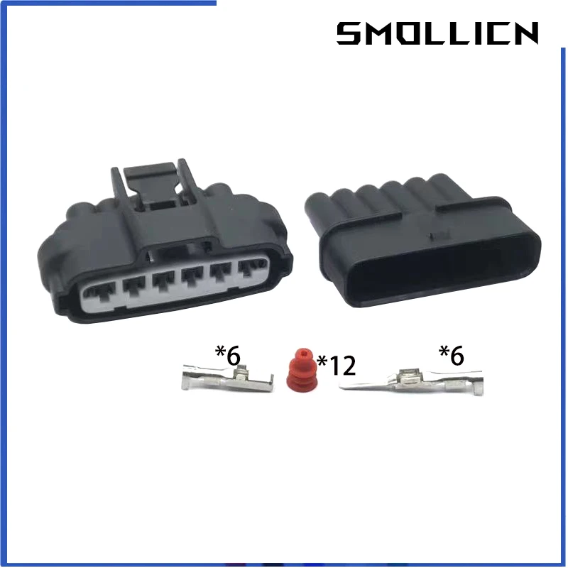 2 Sets 6 Pin 90980-11858 7283-1968-30 Auto Electric Throttle Restrictor Plug Accelerator Socket Connector For Auto Toyota Mazda