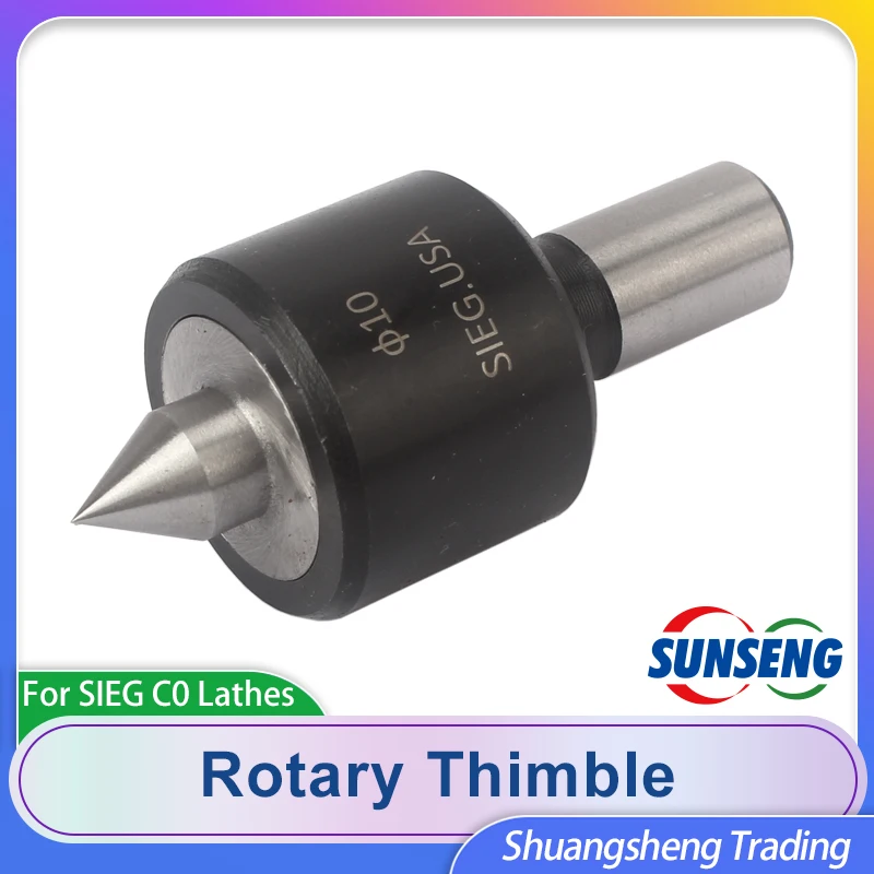 

Rotary Thimble 10mm Revolving Center for SIEG C0 Lathe S/N:10156