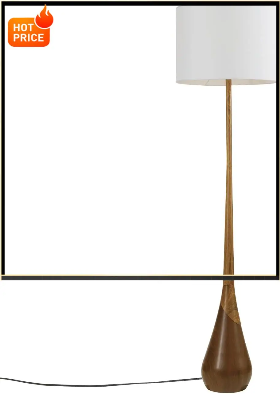 

BestsellerGlobe Electric Novogratz x Globe Harrington 65" Floor Lamp, 2-Tone Faux Wood Base, White Fabric Shade, Socket Rotary S