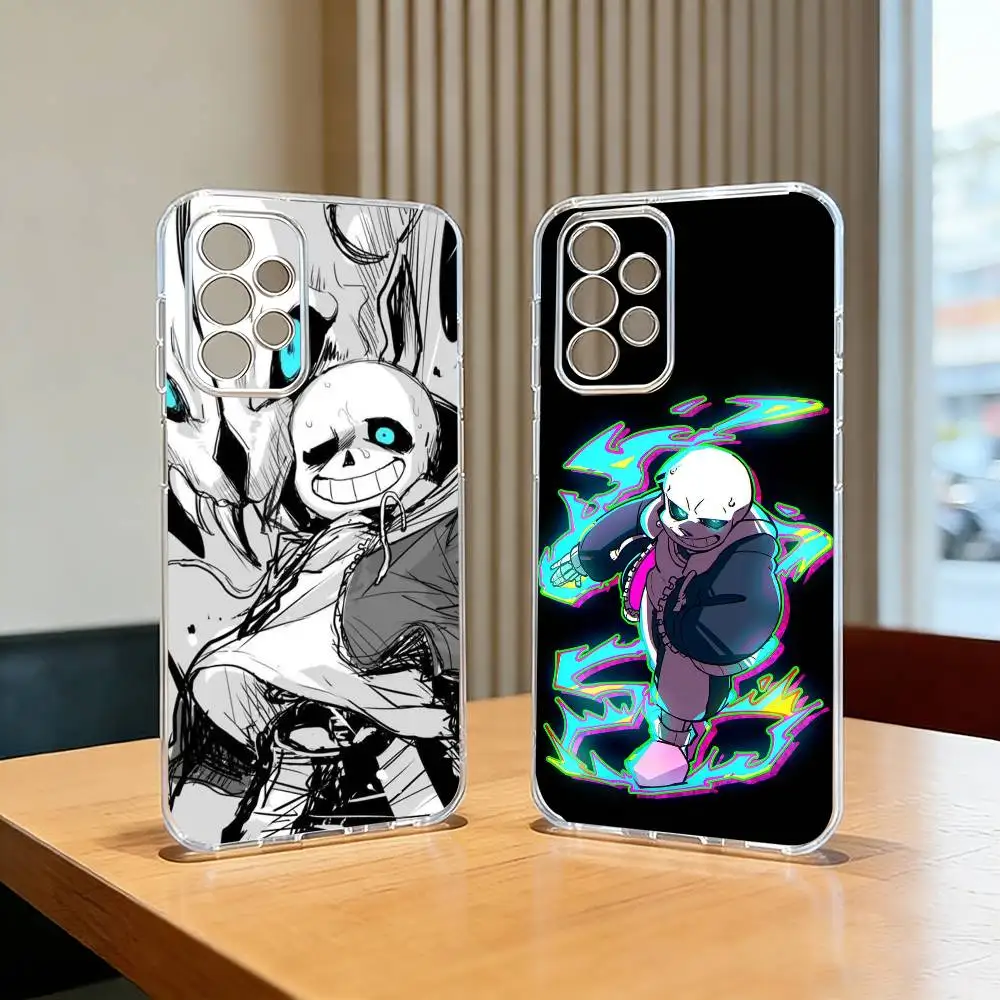 Game U-Undertale S-Sans  Phone Case For Samsung S25,S24,S21,S22,S23,S30,Ultra,S20,Plus,Fe,Silicone Transparent Cover
