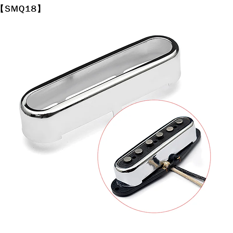 1Pcs Brass Cover For ST Single Coil Pickup Cover/Lid/Shell Top Open Guitar Parts 72x20mm Gold/Silver【SMQ】