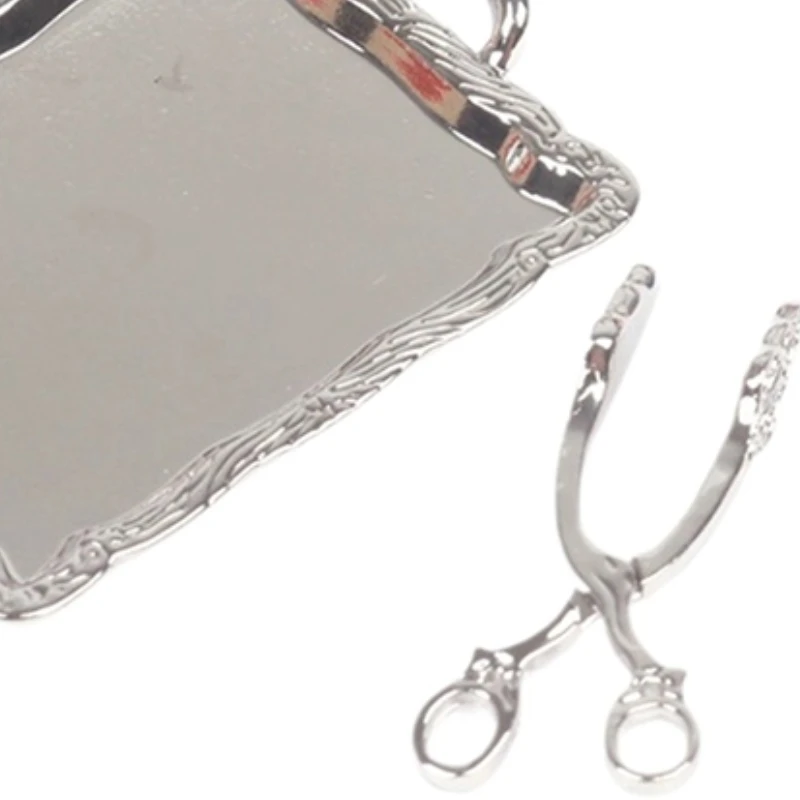 Миниатюрный-1-6-кукольный-домик-металлические-подносы-и-зажим-для-хлеба-для-десертов-модели-торта-кухонные-аксессуары