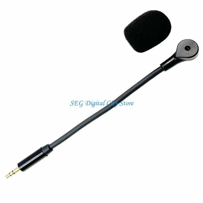 

U75B 3.5mm Game Microphone Boom for Corsair HS35 HS45 Headsets Mic Foams Cover