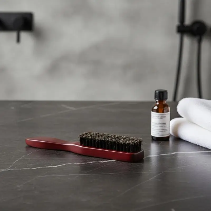 Wooden Boar Bristle Hair Brush Anti Static Detangling Hair Brush Ergonomic Handle for Curly Straight Thick Thin Hair