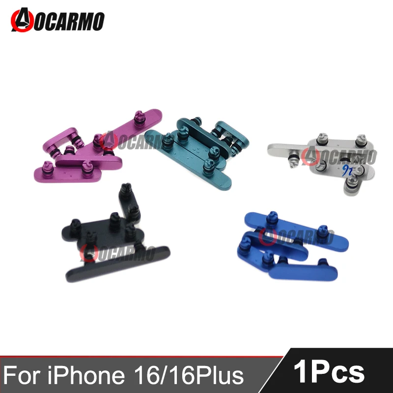 For Apple iPhone 16 / 16 Plus Button Power Volume Side Keys Black Pink Green White Green Replacement Parts