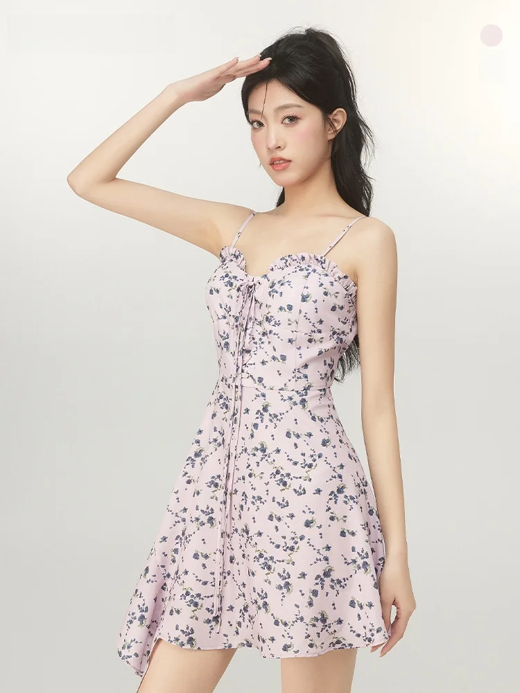 

Юбка BETTERSAY Pure Desire с цветочным принтом, женская, с завышенной талией, асимметричная, для стройнящего эффекта, летняя модная модель