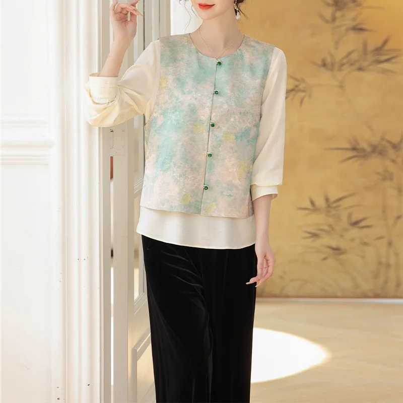 ensemble-deux-pieces-pour-jeunes-mamans-style-printemps-veste-chinoise-nationale-haut-pour-femmes-d'age-moyen-ensemble-printemps-automne