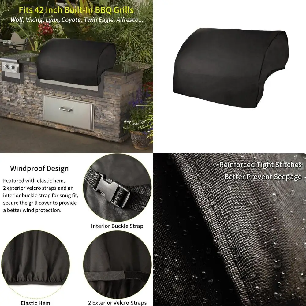 

Built in Grill Cover for 42 Inch Outdoor Barbecue Grill Cover for Lynx, Twin Eagle, Wolf, Viking, Coyote, Alfresco, Blaze, Water