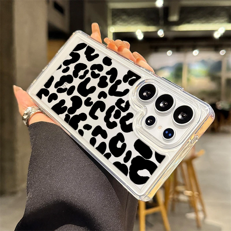 Stylish Bold Leopard Pattern Phone Case For Samsung Galaxy A56 A55 A54 Note 20 Ultra S26 S25 S24 FE S23 Plus Protection Funda