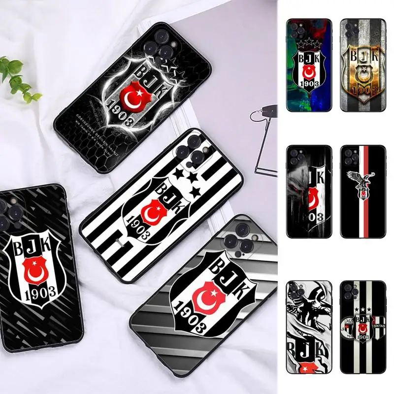 Fashion besiktas BJK  Phone Case For iPhone 13 Pro MAX 14 11 12 Mini X XS XR 6 7 8 Plus SE 2020 Soft TPU Cover