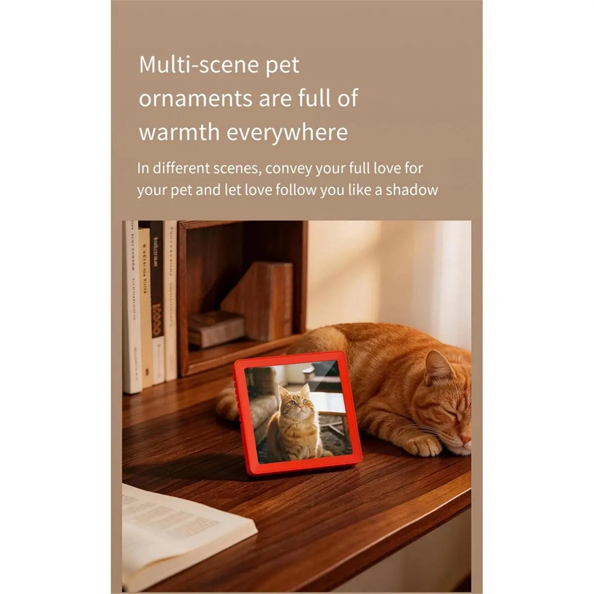 giftnew 4-Inch Electronic Photo Album Music Frame Bluetooth Speaker Personalized Music Audio Support Recording TF Playback C
