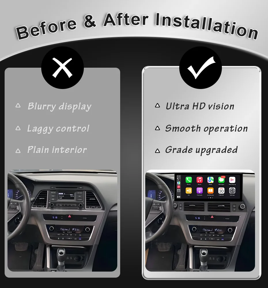 For HD Hyundai Sonata 7 LF 9 2014-2017 12.3