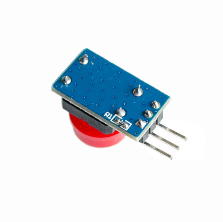 5pcs/lot 12X12MM Big key module Big button module Light touch switch module with hat High level output for arduino image 2