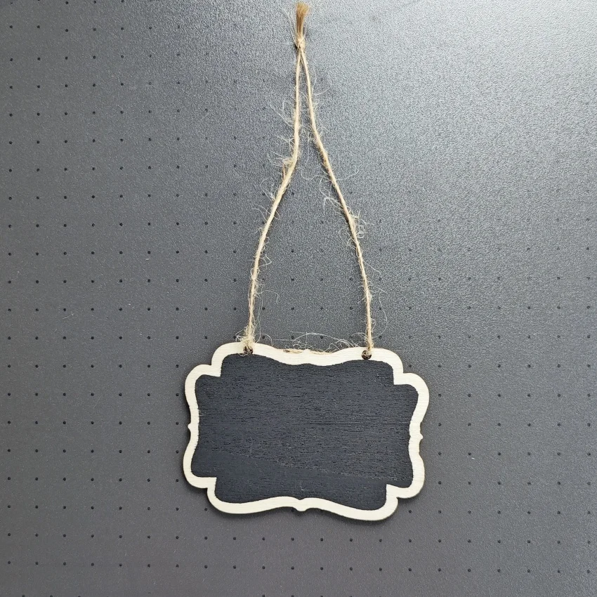 Erasable Composite Wood Plate Small Double-Sided Hanging Rope Blackboard Message Stall Display Board Graffiti Drawing