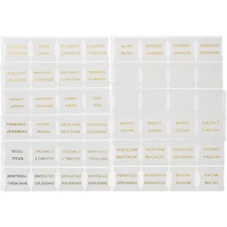 10 Sheets Laminated Bible Tabs Journaling Supplies Index Tags Study Flowers White Labels