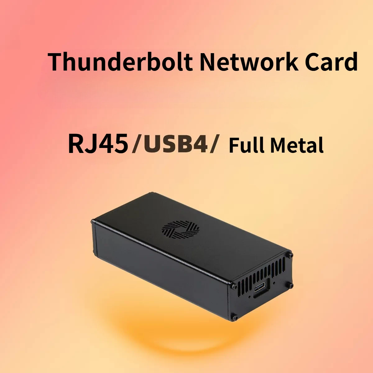 USB4 Network Card USB C to 10GbE Ethernet Metal Adapter Compatible Thunderbolt 3/4 One-Port RJ45 Ethernet for Laptops MacBook PC
