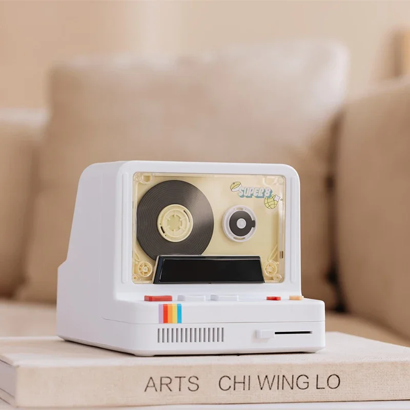 Ретро ленточный аппарат, беспроводной Bluetooth-динамик, многофункциональный ностальгический ритм-сабвуфер, красочная лампа, аромат, маленький динамик