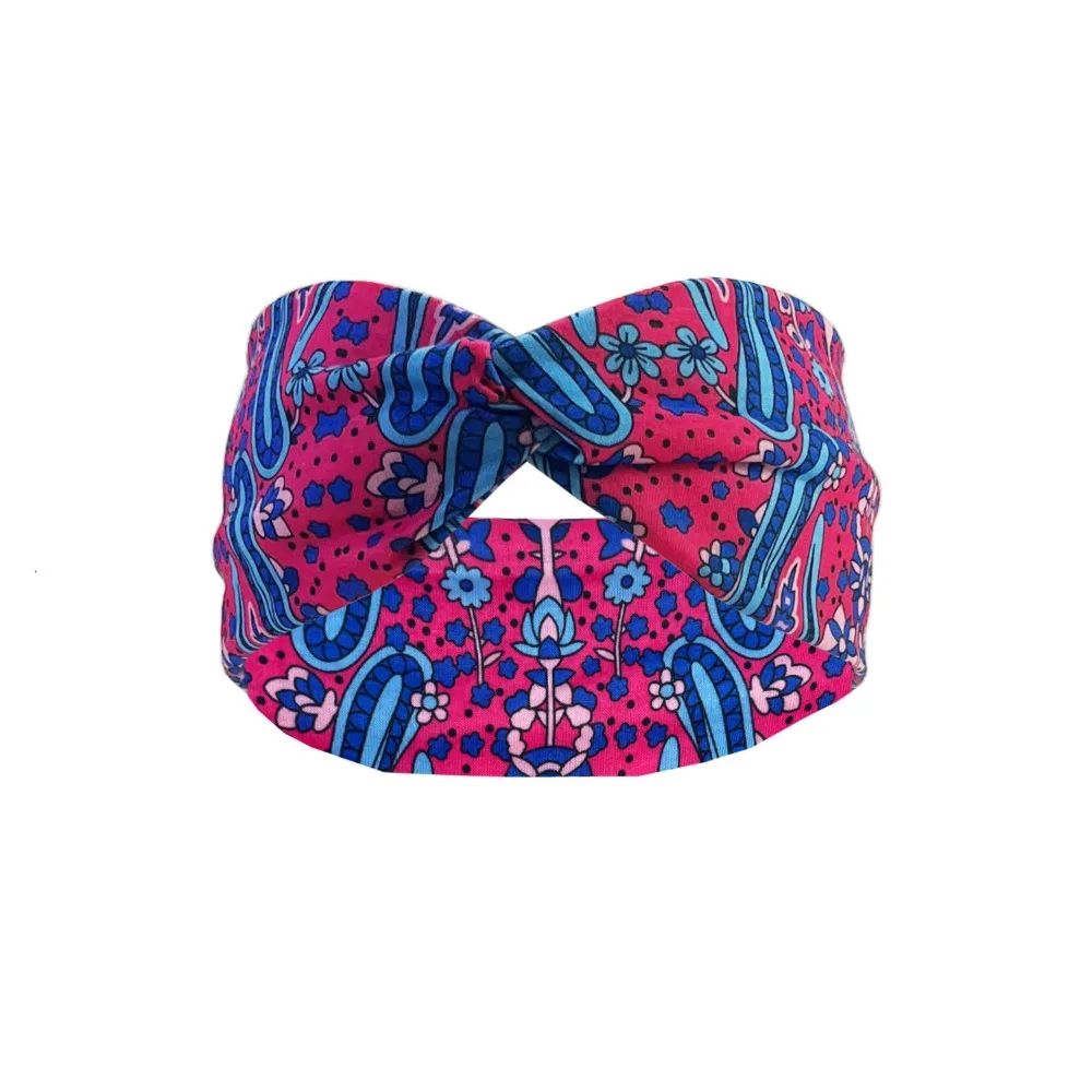 Sweat Absorbent Bohemian Yoga Elastic Headband 10*25cm 10 Colors Outdoor Hair Ties Headscarf European Wash Face Headband