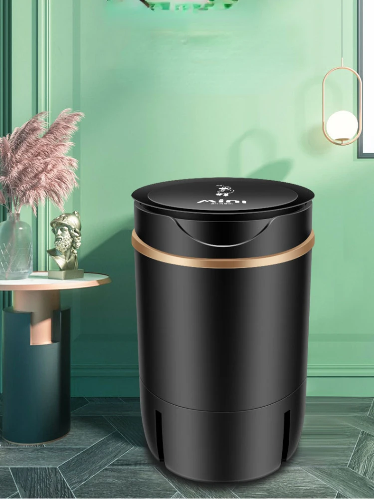 Household Blue Light Cleaning Washing Machine Semi-automatic Knob Timing Mini Laundry Washer Water Washing Capacity 4.5KG