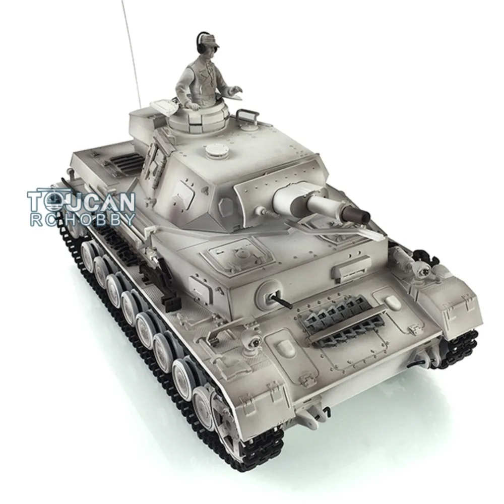 Henglong Upgraded Ver 1/16 Snow 7.0 FPV Upgraded Panzer IV F RTR RC Panzer 3858 W/360 °   Revolver-Metallschienen TH17392-SMT7