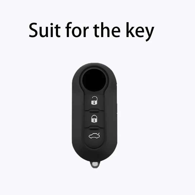 Gold Edged TPU for FIAT 500 Panda Stilo Ducato Punto Doblo Bravo Car Key Case Flip Folding Remote Key Cover Fob Bag Accessories