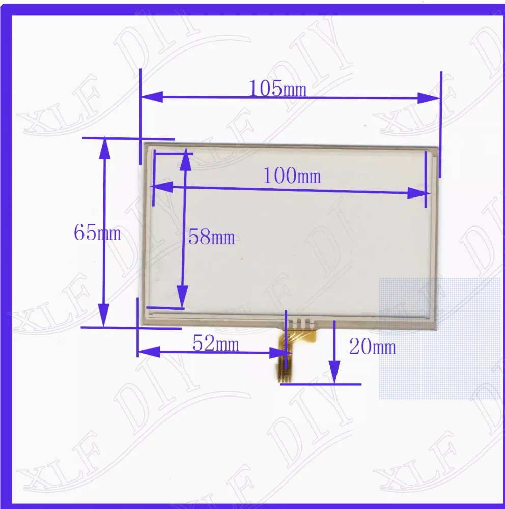 4.3-inch universal touch screen 105 * 65 MM TPR04A3006 quality assurance four wire resistor