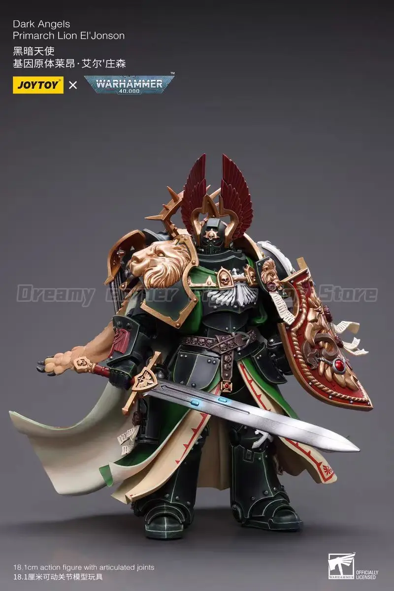 【Auf Lager】JOYTOY Warhammer 40K Dark Angels Primarch Lion El Jonson 1/18 Actionfigur Spielzeugsammlung Modell