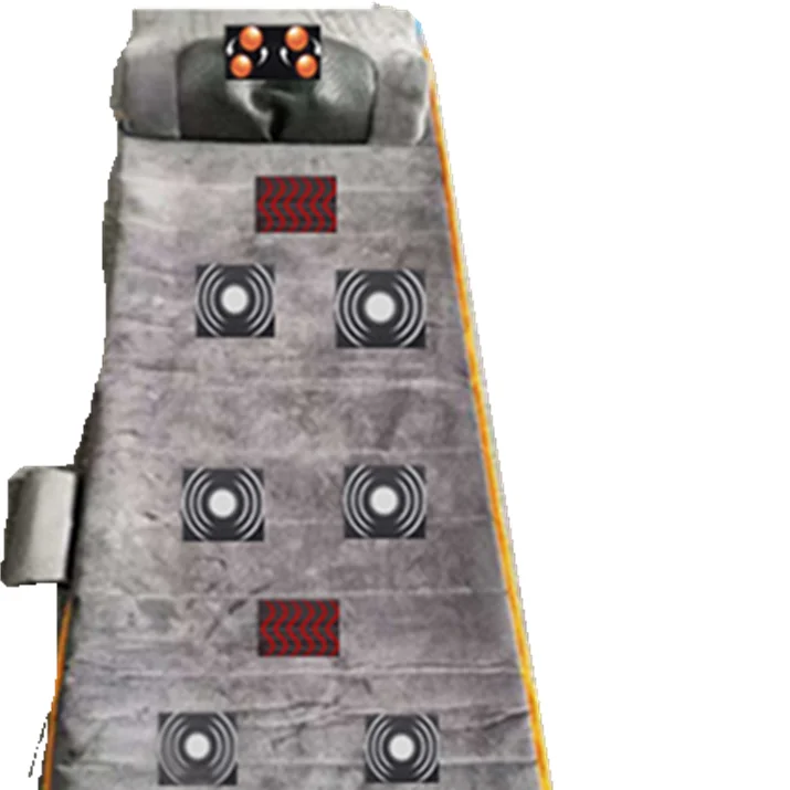 

Массажный матрас Шиацу с вибрацией и съемной подушкой для разминания, массажер для всей спины, физиотерапевтический массажный коврик с функцией разминания