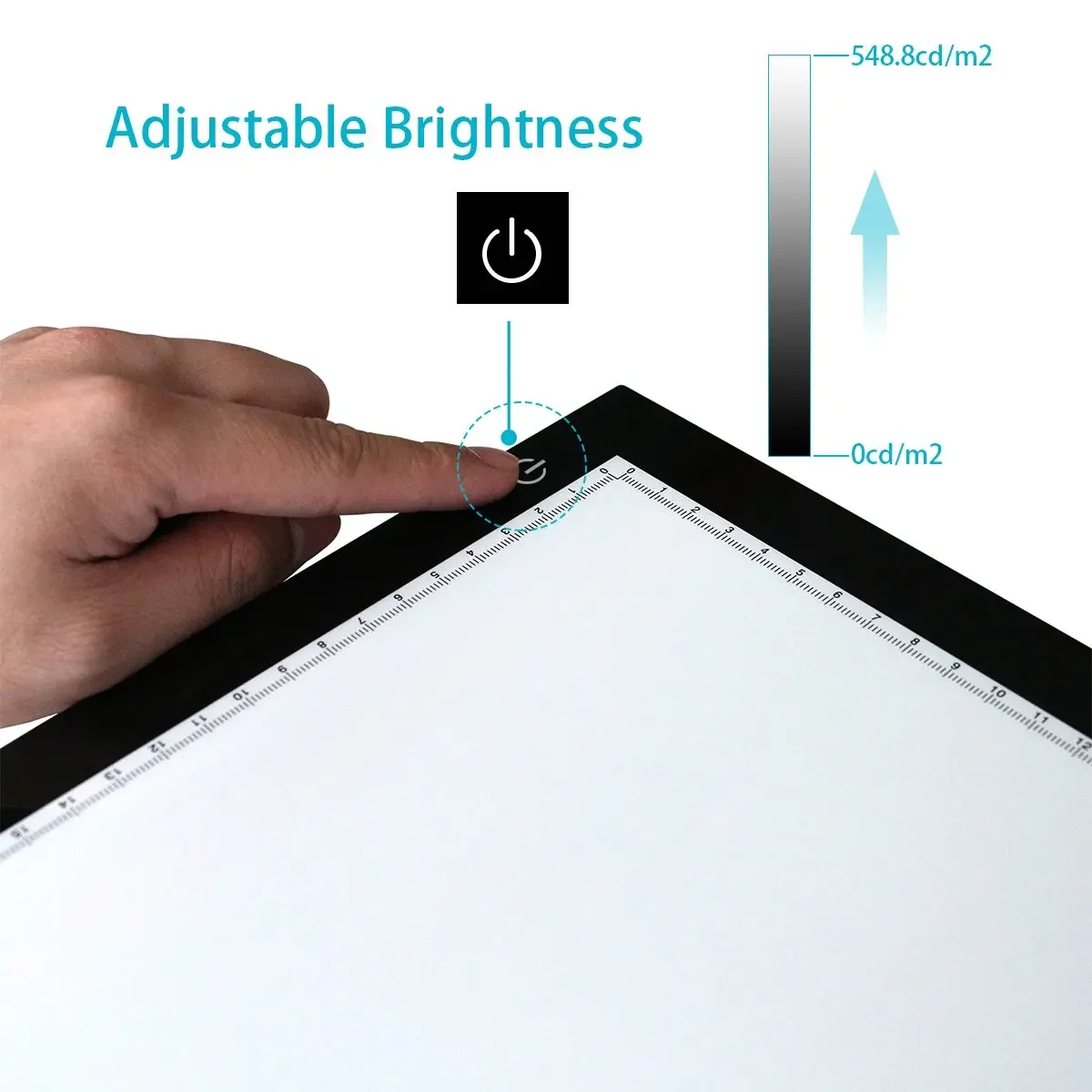 A2 led tracing light box kids toy light box pulsante tattile a luminosità regolabile