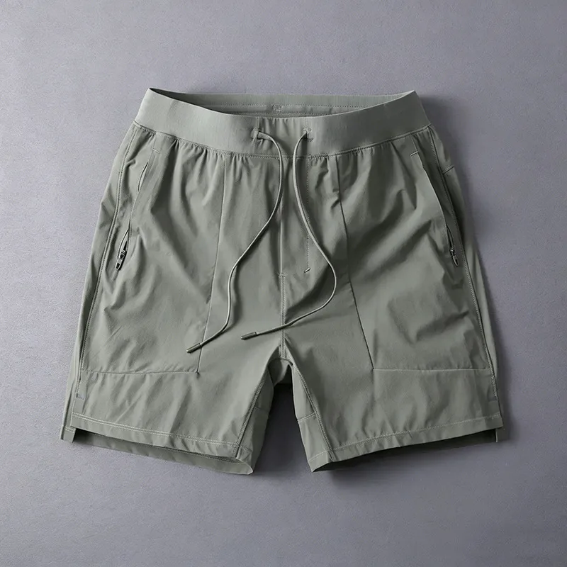 Sweat-Wicking High Waist Running Shorts for Humid Summer Days Ice Silk Cooling Breathable Mesh Men's Running Shorts Workout