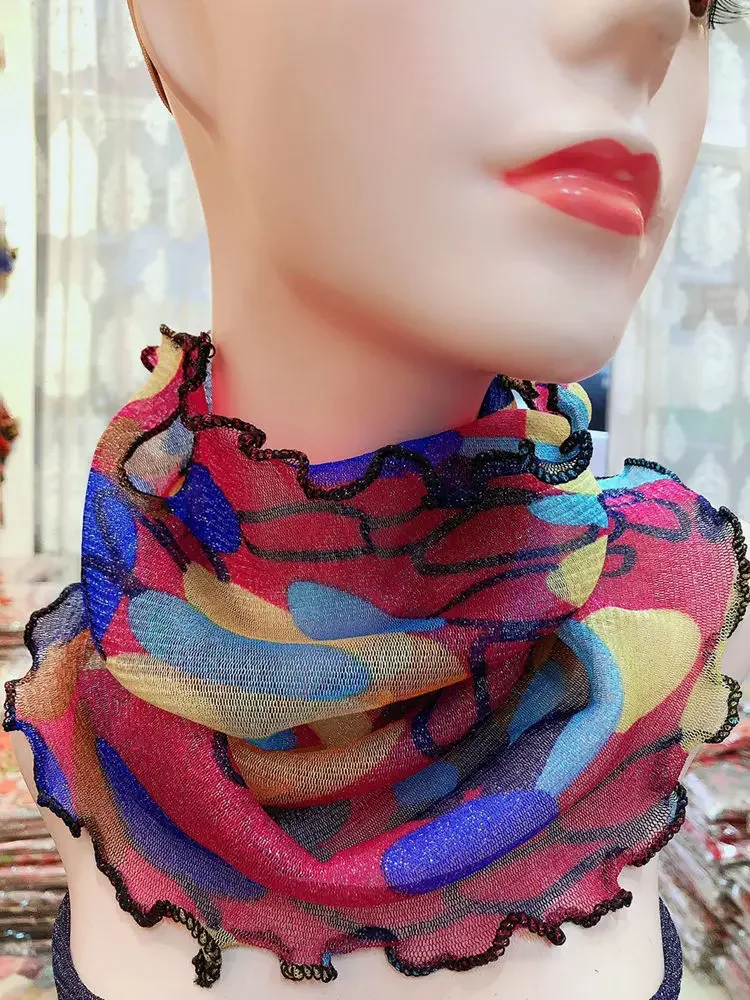 Obrázek 5: Nový léto podzim opalovací krém maska pro ženy UV ochrana krk ucho šála boky chmel outdoorové sportovní cyklistika bandana divoký magická šála