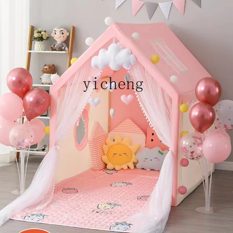 XL Small Tent Indoor Children Girl Princess Room Castle Toy House Bed Separation Artifact