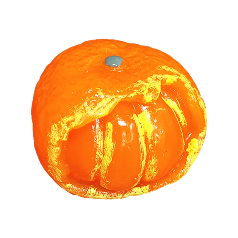 The Same Douyin Orange Pinch Super Soft Clay Version Stress-relieving Toy Ball Peel Orange Orange Pinch Fun Slow Rebound