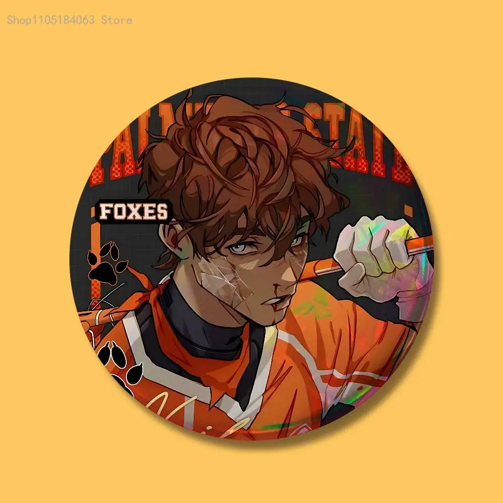 The F-Foxhole C-Court Book Badges 25 32 44 58 75 mm Round Cosplay Pin Bag Decor Fans Collect Friends Gifts Brooch Souvenir