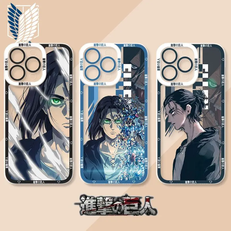 Anime Attack on Titan Eren Phone Case For TECNO CAMON 30 20 POVA 6 5 SPARK 10 Infinix Smart 8 7 Note Hot 40 30i 20i Pro 5G Cover