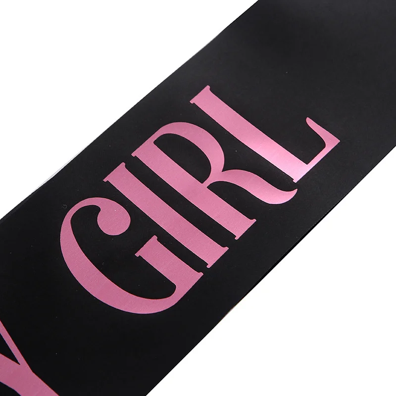 New Style Birthday Party Supplies Fashionable Satin Straps Etiquette Belt BIRTHDAY QUEEN Girls Birthday Bronzing Letter Belt