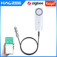 Haozee Tuya Smart Zigbee Hygrometer Thermometer With External Temperature USB Charge or Rechargable Battery