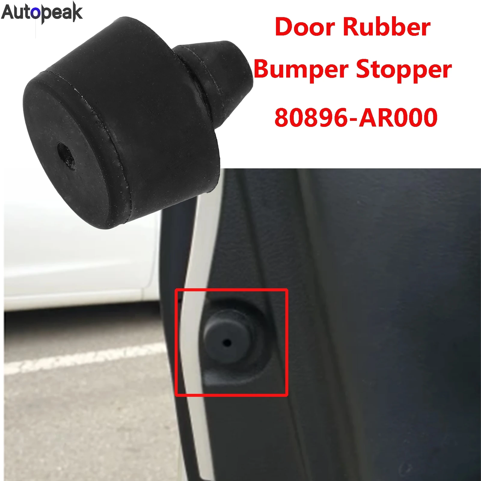 

For Nissan Armada Patrol Y62 2017 - 2021 Rubber Bumper Door Stopper Buffer Car Door Dampers Stopper Auto Accessories 80896-AR000