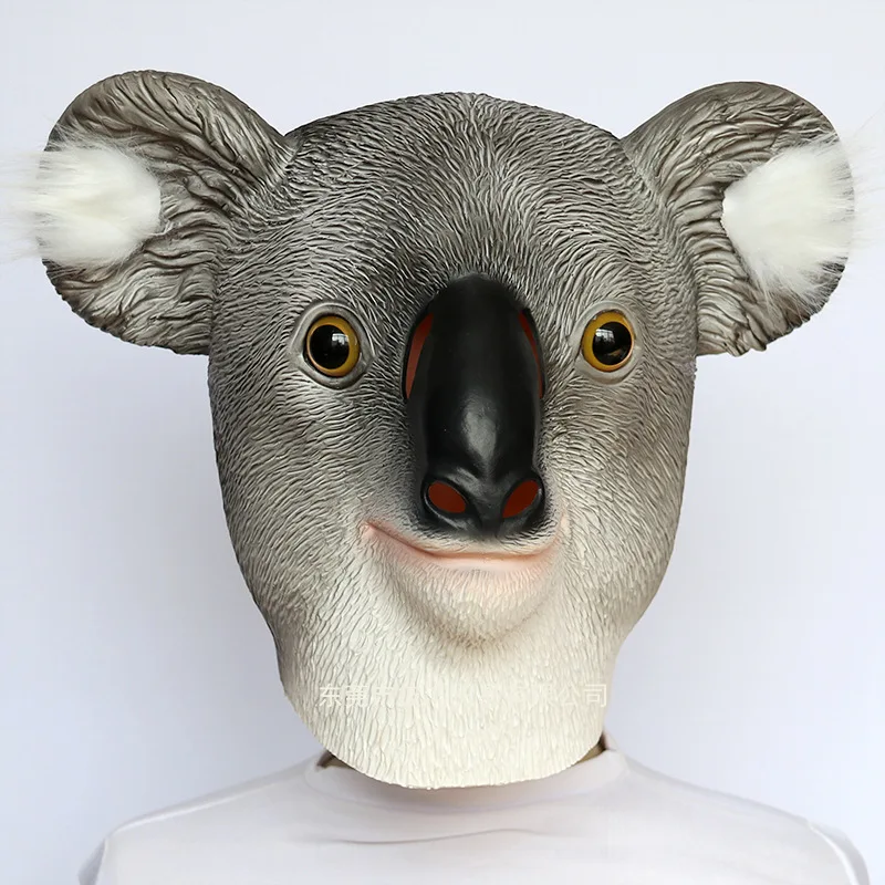 

Halloween Koala Mask Cute Latex Animal Headgear Cosplay PROM Party Performance Props Mardi Gras Mask Cosplay Put on A Funny Mask