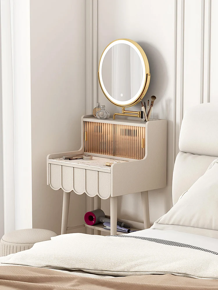 French Cream Wind Rock Plate Dressing Table