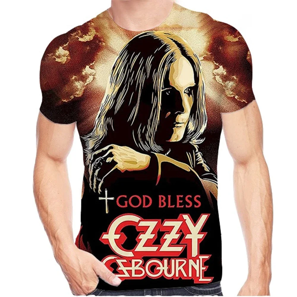 

Летняя группа OZZY, мужская футболка с 3D принтом, спортивная, быстросохнущая, дышащая, в стиле рок, в стиле хип-хоп, уличная, певица, повседневная, с короткими рукавами