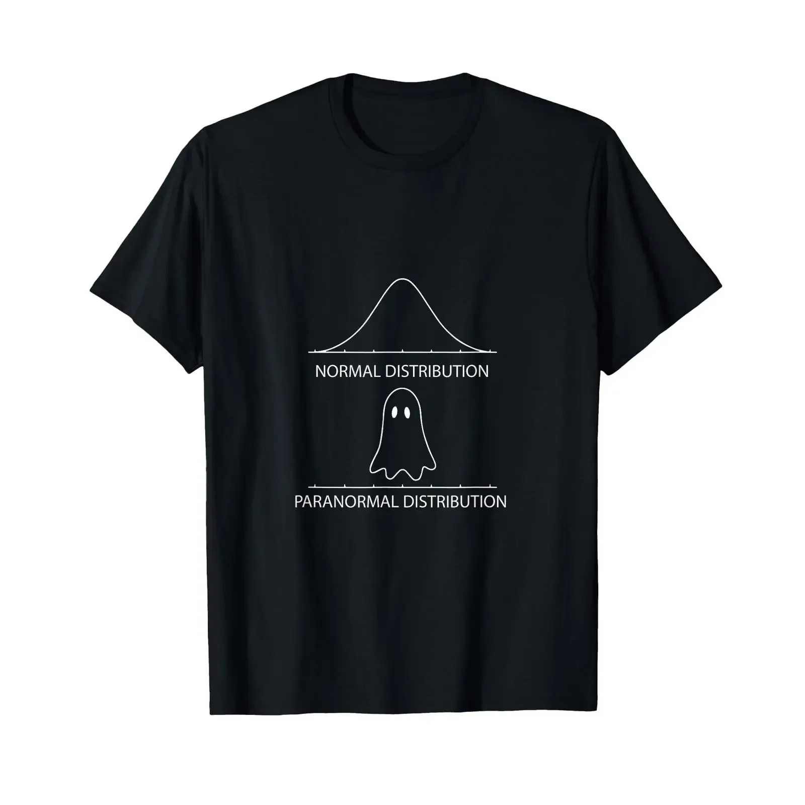 Statistics Normal distribution Paranormal Mathematics T shirt vintage Washed Comfortable graphic Casual Stylish homme fashion