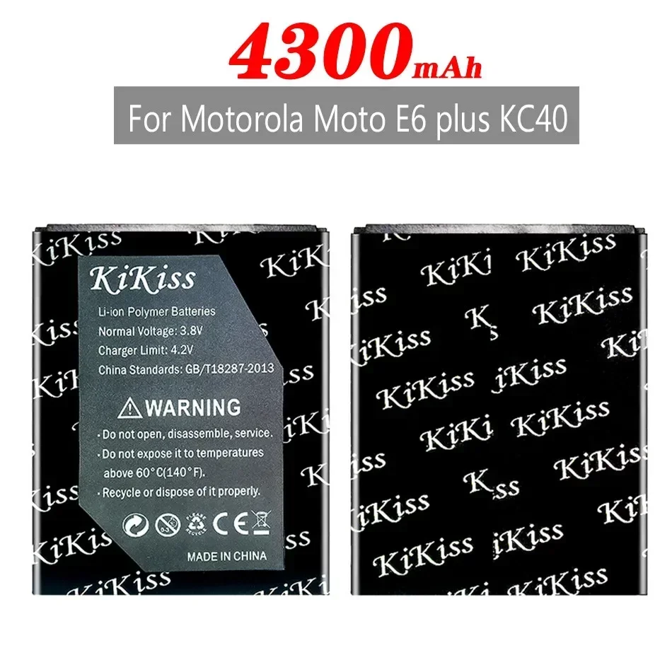 KiKiss KC40 KC 40 Replacement Battery for Motorola Moto E6 Plus E6PLUS XT2025-1 XT2025-2 Mobile Phone Bateria