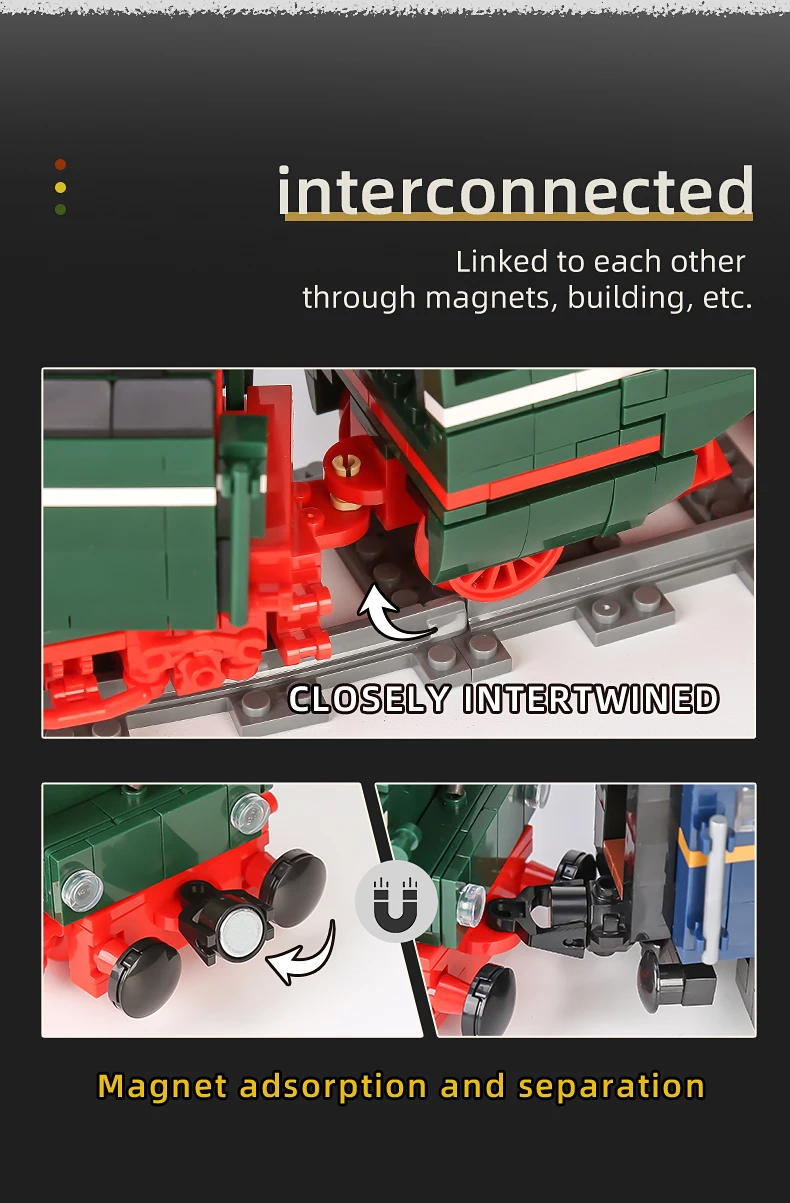 MOULD KING 12007 Remote Control Train The Motorized BR18 201 German Express Train Model Bricks Building Blocks Kid Birthday Gift