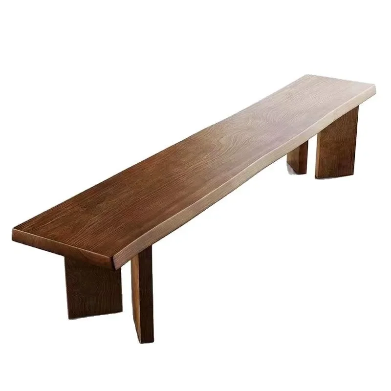 

Nordic Chinese-style solid wood long stool, simple modern bench bench stool