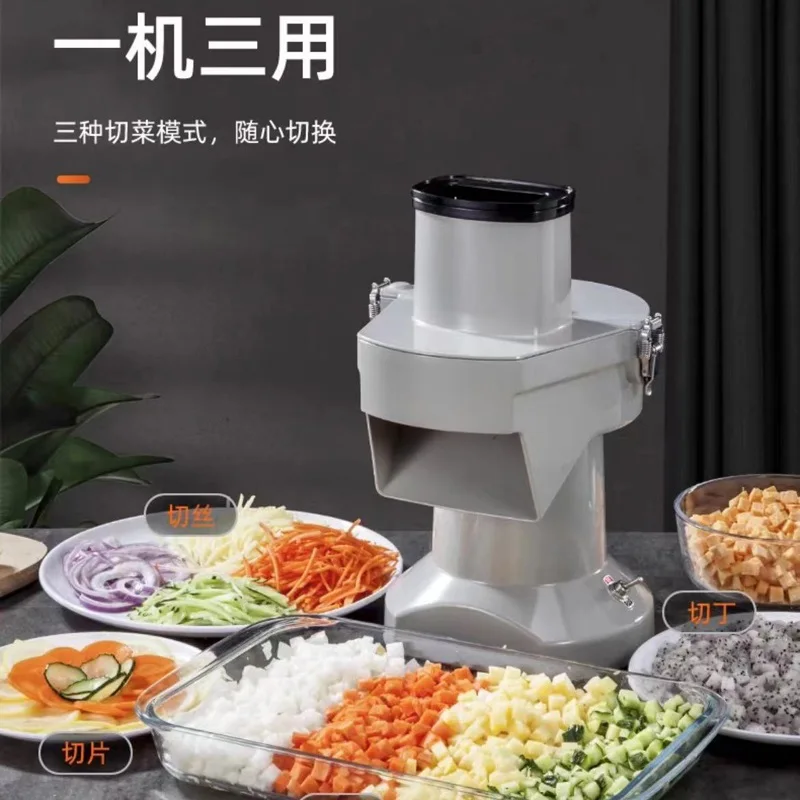 Hot Sale Electric Potato Cucumber Onion Slicer Shredder Dicer Chopper Small Automatic Vegetable Cutter Cutting Machine